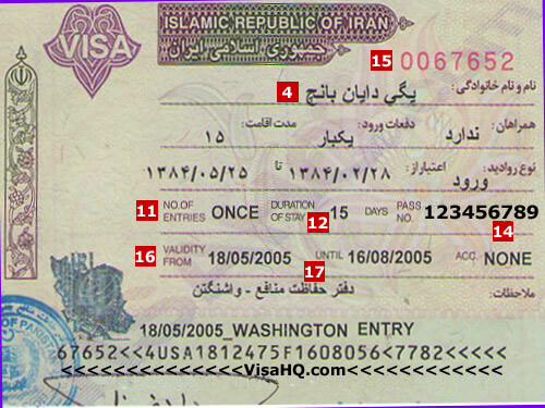 Visa Iran