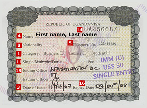 Visa Ouganda Visa Ouganda